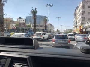 Entering Hebron city, Palestine