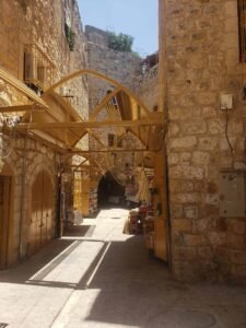 Old city streets in Hebron Palestine