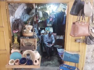 Mr Khalid in his shop in Hebron Palestine