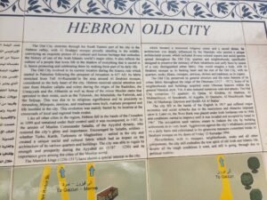 About the Hebron city from the map in Hebron Palestine