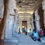 The main hall of Abu Simbel.